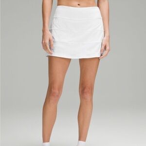 Lululemon Pace Rival Mid-Rise Skirt — Long. White Size 2